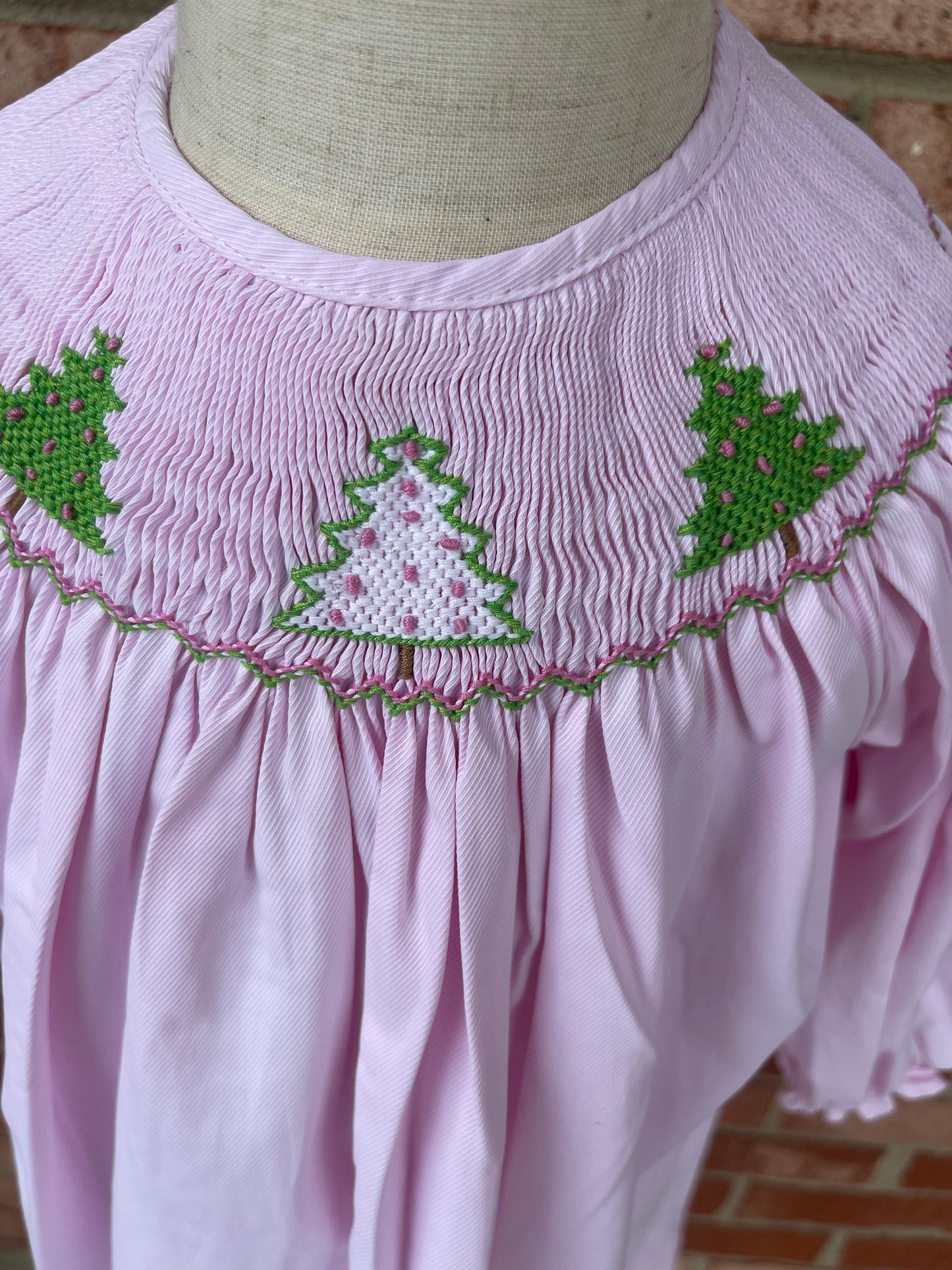 Pink Christmas Tree Dress