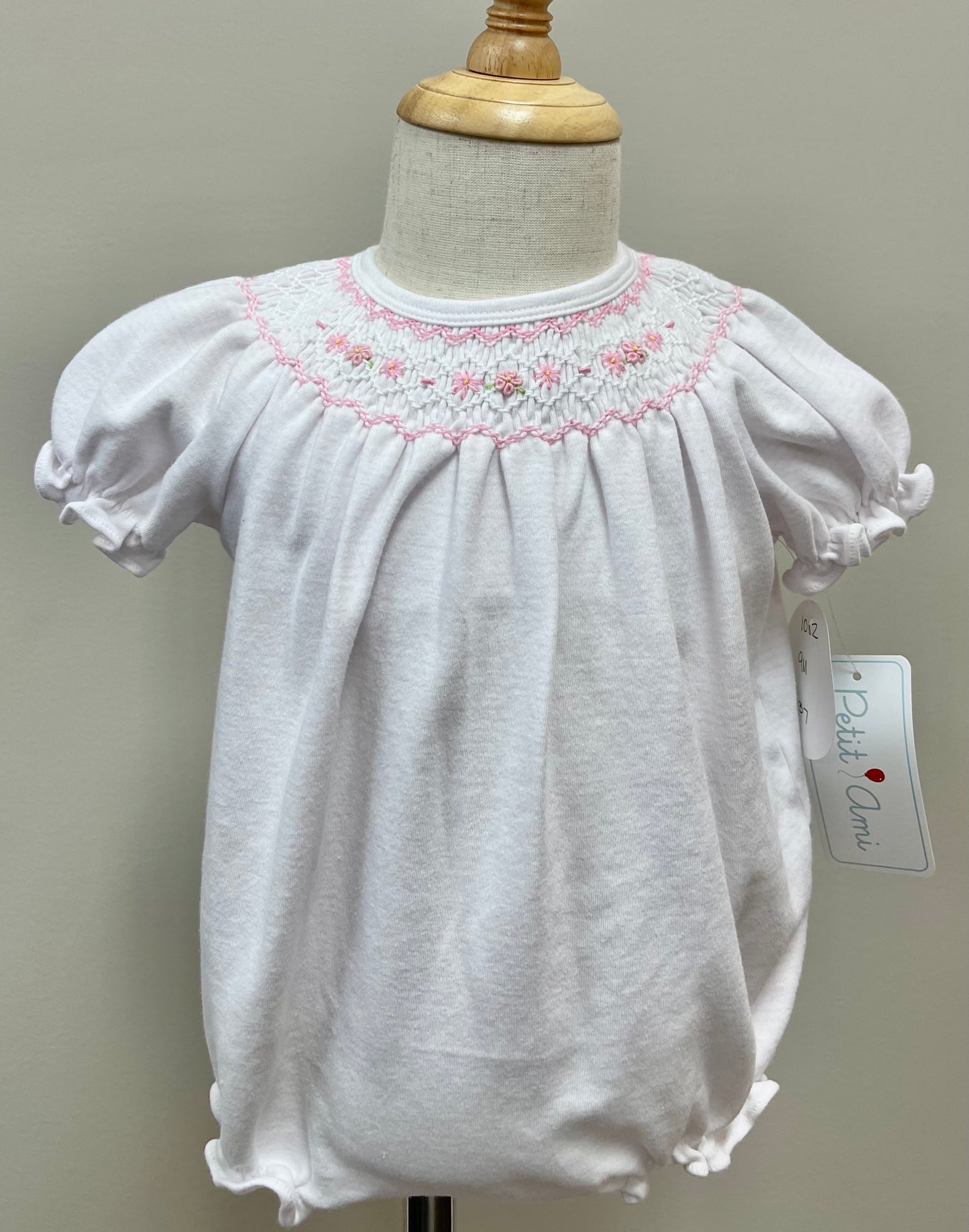 Embroidered Flower Knit Bubble