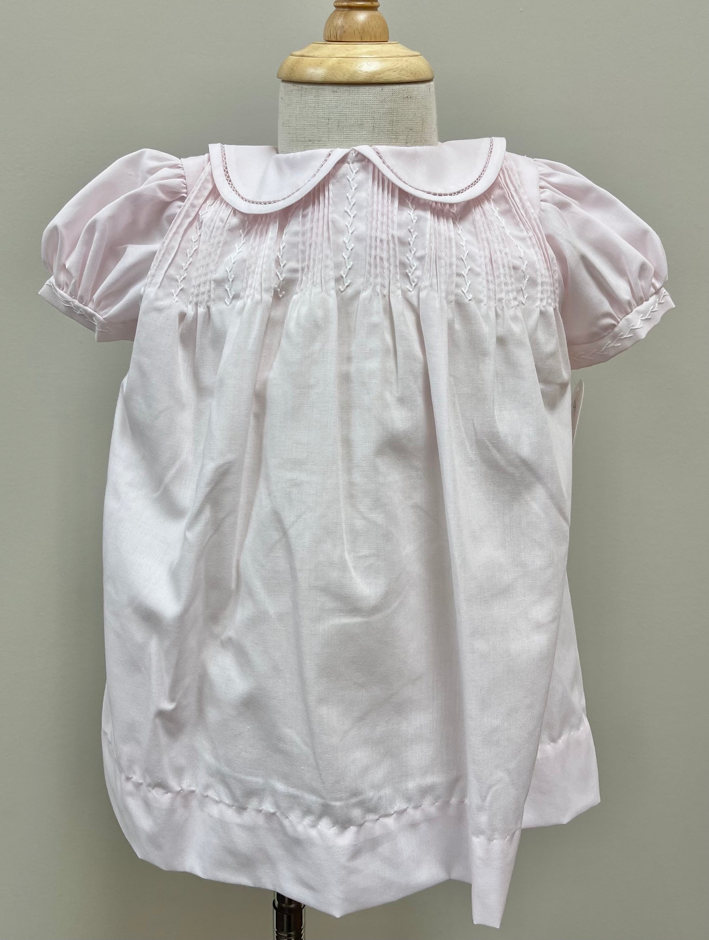 Dress with Pintucks & Featherstitching