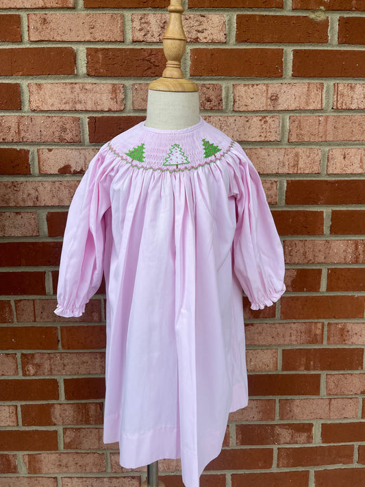 Pink Christmas Tree Dress