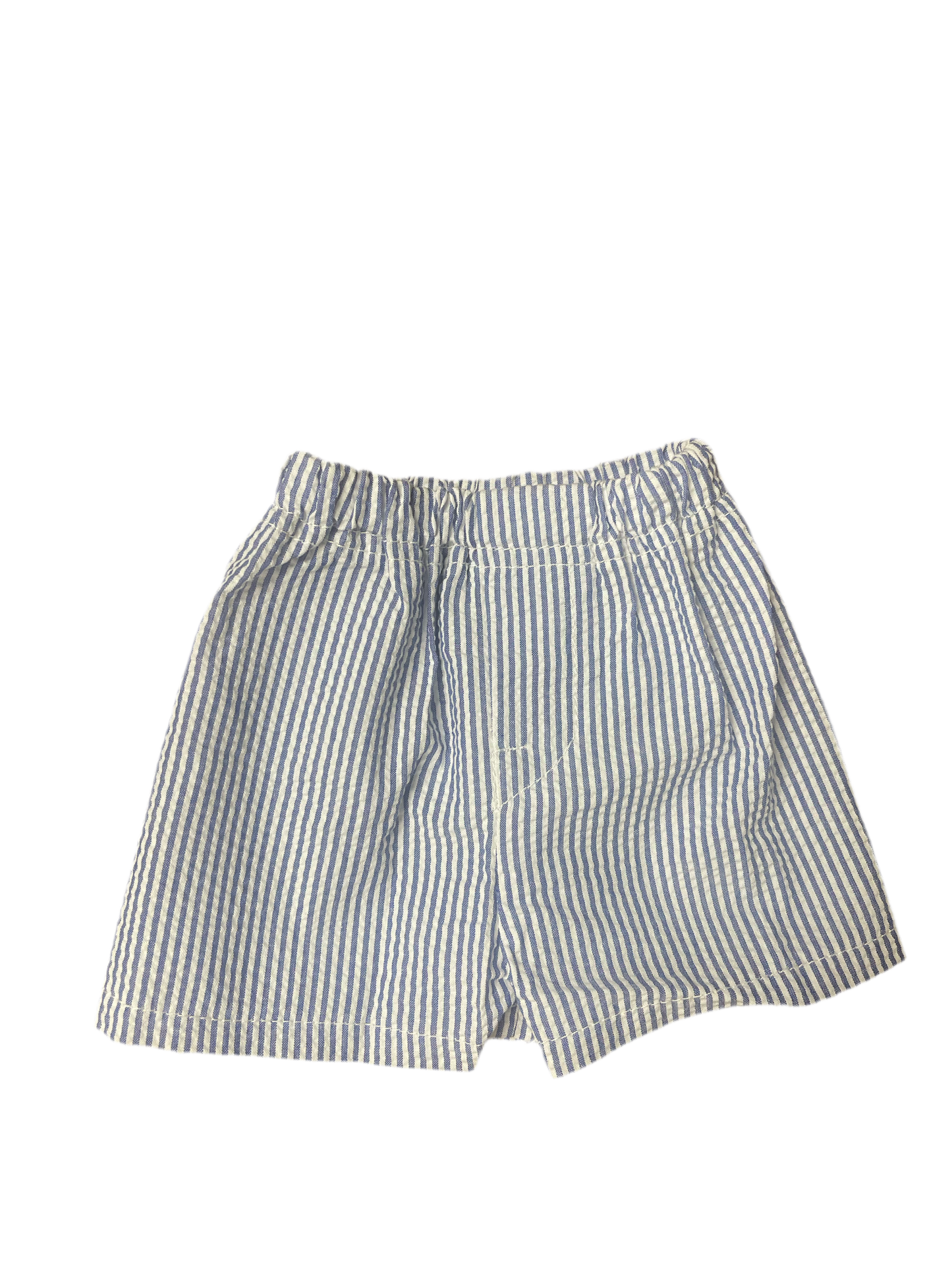 Navy Seersucker Shorts